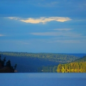 Looking east down the lake